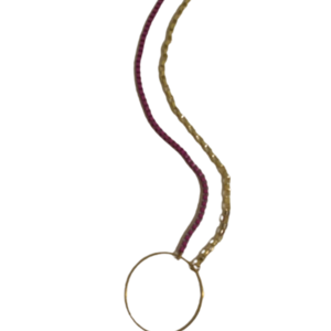 Κολιε από ατσάλινες αλυσίδες με διαφορετικό χρώμα και επίχρυσο κύκλο, κοντό - επιχρυσωμένα, κοντά, ατσάλι, μεγάλα