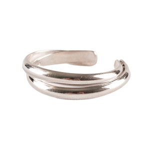 Δαχτυλίδι Twin Silver (ασήμι 925, αυξομειώνει) - ασήμι, ασήμι 925, βεράκια, αυξομειούμενα