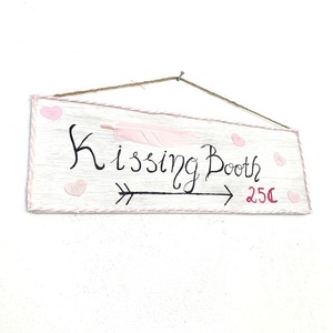 Kissing Booth Sign - πίνακες & κάδρα