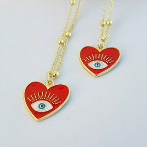 Αλυσίδα ατσάλι, με καρδιά μεταλλική .valentine's day - καρδιά, μέταλλο, ατσάλι, layering, κοσμήματα - 4