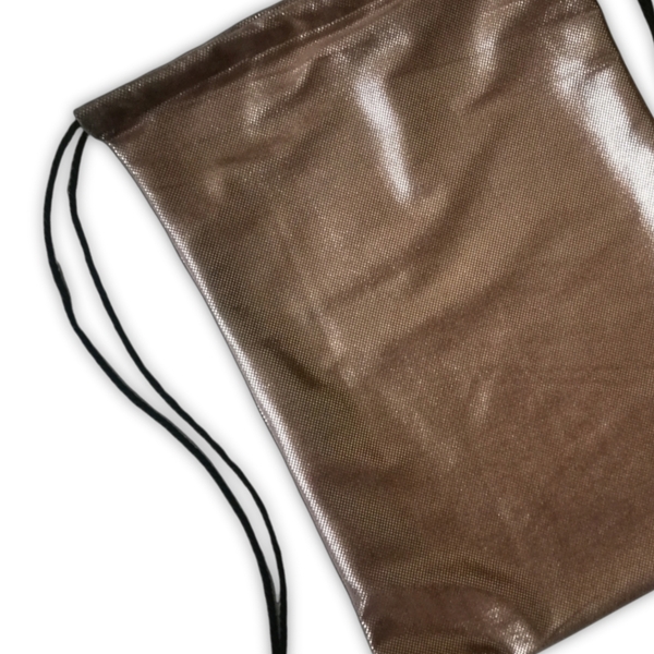 Χειροποίητο μεταλιζέ backpack 33Χ43 ροζ χρυσό σακιδιο πλατης τύπου καστόρι , metallic, allday, κομψό - ύφασμα, πλάτης, σακίδια πλάτης, all day - 4