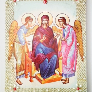Εικόνα Παναγία με αγγέλους - πίνακες & κάδρα
