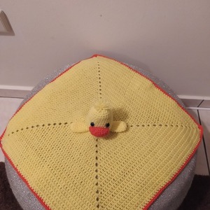 Mr. Taylor Duck Security Blanket - 50 cm διάμετρος - δώρα για βάπτιση, δώρα γενεθλίων, δώρο γέννησης, κουβέρτες - 3
