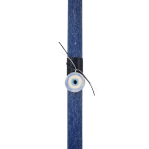 Πασχαλινή λαμπάδα με μάτι κεραμικό μπλε 30 εκατοστά - κορίτσι, αγόρι, λαμπάδες, για ενήλικες, για εφήβους - 3