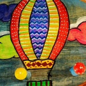 Κρεμάστρα με πολύχρωμα Αερόστατα για παιδικό δωμάτιο - διακόσμηση, παιδικό δωμάτιο, κλειδοθήκες, κρεμάστρες - 4