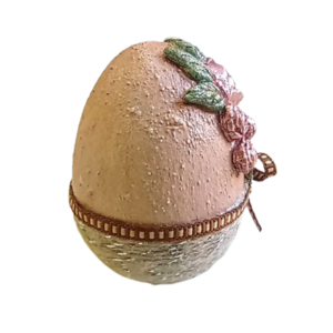 Γύψινο διακοσμητικό πασχαλινό αυγό 3 - vintage, πηλός, διακοσμητικά, γύψος - 4