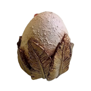 Γύψινο διακοσμητικό πασχαλινό αυγό 4 - vintage, πηλός, διακοσμητικά, γύψος - 3