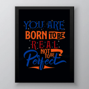 Inspirational Poster "Be Real" Σε Πλαστική Κορνίζα 21x30 - πίνακες & κάδρα, δώρο, αφίσες