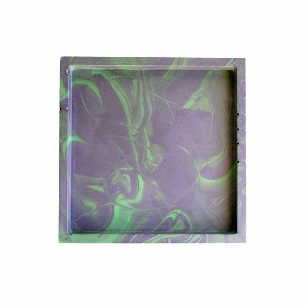 Δίσκος διακόσμησης χειροποίητος από ρητίνη νερού τετράγωνος potion 12x12x1,3cm - ρητίνη, πιατάκια & δίσκοι