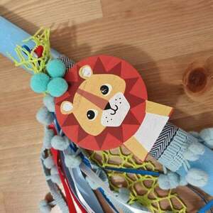 παιδική λαμπάδα λιονταράκι αρωματική 30 cm - αγόρι, λιοντάρι, για παιδιά, ζωάκια, για μωρά - 3