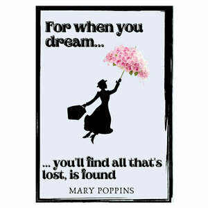 Mary Poppins Inspirational Poster 21x30 - πίνακες & κάδρα, αφίσες, κορνίζες