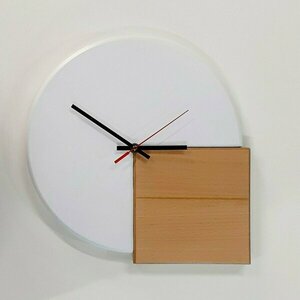 Ξύλινο ρολόι τοίχου "Shapes" με αριθμούς-διαστασεις 29χ29χ2 εκ. - ξύλο, ρολόι, διακόσμηση, τοίχου, πρωτότυπα δώρα - 2