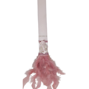 Λαμπάδα Πουέντ Με Ξύλινη Διακοσμητική Μπαλαρίνα Ροζ 30cm - κορίτσι, λαμπάδες, μπαλαρίνες, για παιδιά - 3
