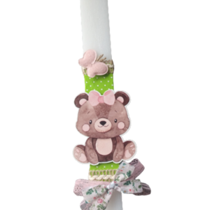 'Forest animals' Αρωματική λαμπάδα 32cm για κορίτσια. - κορίτσι, λαμπάδες, για παιδιά, ζωάκια, για μωρά