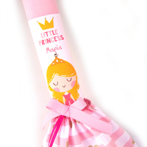 Προσωποποιημένη λαμπάδα "Μικρή πριγκίπισσα" - κορίτσι, λαμπάδες, μπαλαρίνες, για παιδιά, πριγκίπισσες - 2