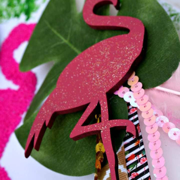Πασχαλινή Κασετίνα : Flamingo (Σανδαλάκι και Λαμπάδα) Box Set - κορίτσι, λαμπάδες, flamingos, για παιδιά - 3