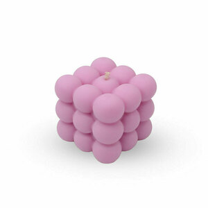 Bubble Candle (150gr) Baby Pink - αρωματικά κεριά, αρωματικό χώρου