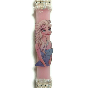 Αρωματική ροζ λαμπάδα με ξύλινη φιγούρα Elsa frozen, 32 εκατοστά. - κορίτσι, λαμπάδες, για παιδιά, ήρωες κινουμένων σχεδίων, για μωρά - 2