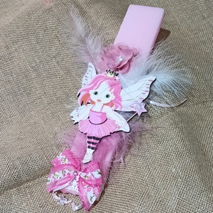 Πασχαλινή λαμπάδα ροζ 25εκ με μικρη πριγκίπισσα - κορίτσι, λαμπάδες, για παιδιά, για εφήβους, πριγκίπισσες - 3