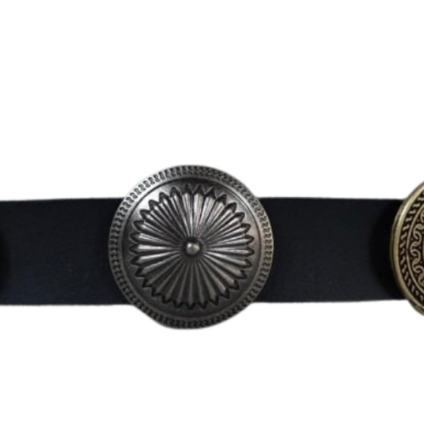 Black leather belt - δέρμα, χειροποίητα