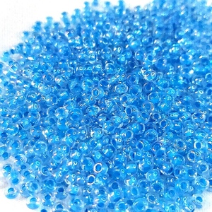 Μπλε Χάντρες Γυάλινες 3x2mm 40γρ - υλικά κοσμημάτων, υλικά κατασκευών