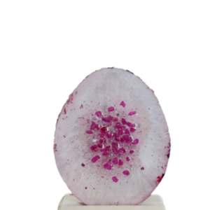 Επιτραπέζιο Πασχαλινό διακοσμητικό ροζ από υγρό γυαλί - νονά, διακοσμητικά, πασχαλινά αυγά διακοσμητικά, δώρα για γυναίκες, διακοσμητικό πασχαλινό
