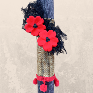 Λαμπάδα Αρωματική 20cm με Σκουλαρίκια Καρφωτά - κορίτσι, λουλούδια, must αξεσουάρ, για ενήλικες, για εφήβους - 3