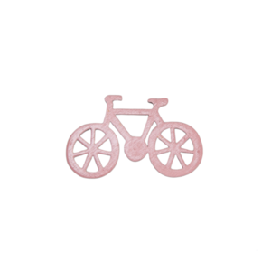 Ξύλινη Διακοσμητική Φιγούρα "Ποδήλατο", σετ 5τμχ, Ροζ, Διάσταση: 8Χ5εκ. - δώρο, διακοσμητικά, για παιδιά, ξύλινα διακοσμητικά