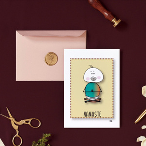 Παιδική αφίσα NAMASTE | 21 εκτυπώσιμα μεγέθη - αφίσες, δώρα για παιδιά, κάρτες - 3