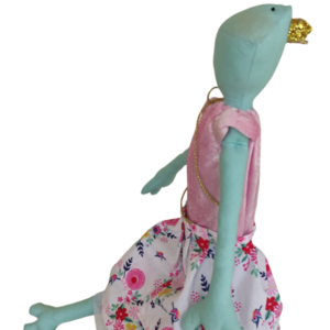 Βασίλισσα βάτραχος με λαμπάδα και scrunchies - κορίτσι, λαμπάδες, για παιδιά, πριγκίπισσες, ζωάκια - 2