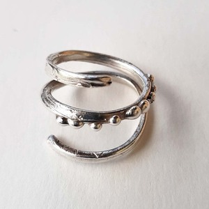 Ασημένιο δαχτυλίδι 3πλή σπείρα - ασήμι, αυξομειούμενα