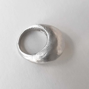 Ασημένιο μπομπέ δαχτυλίδι - ασήμι, γεωμετρικά σχέδια, διαχρονικό, σταθερά, μεγάλα - 3