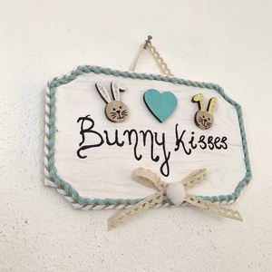 Bunny Kisses Small Sign - πίνακες & κάδρα - 2