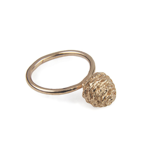Δαχτυλίδι Φθινόπωρο "Κουκουνάρι" - ασήμι, chevalier, επάργυρα, φύλλο, σταθερά - 3