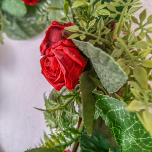 Αποξηραμένα κόκκινα τριαντάφυλλα - στεφάνια, τριαντάφυλλο, αποξηραμένα άνθη - 3