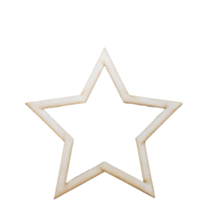 Ξύλινο τελάρο για κατασκευές μακραμέ, αστέρι 5 τεμάχια 20 εκατοστά - αστέρι, μακραμέ, ξύλινα διακοσμητικά, υλικά κατασκευών