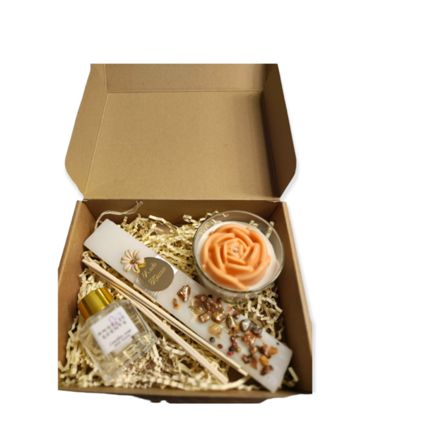 Σετ δώρου Αρωματική λαμπάδα ,αρωματικό χώρου και κερί σόγιας - κορίτσι, λαμπάδες, σετ, για ενήλικες
