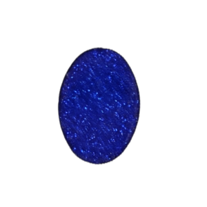 Δαχτυλίδι οβάλ με μπλε γκλίτερ και υγρό γυαλί - γυαλί, μεγάλα, επιροδιωμένα, αυξομειούμενα, φθηνά - 5