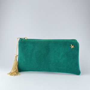 Πράσινο πορτοφόλι χειροποίητο - ύφασμα, πορτοφόλια