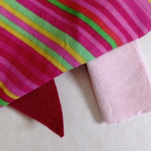 Βρεφικό Πανάκι παρηγοριάς - Sleepy taggy Pink Stripes . Διαστάσεις περίπου 35Χ55. - ύφασμα, αγόρι, μασητικά μωρού - 4