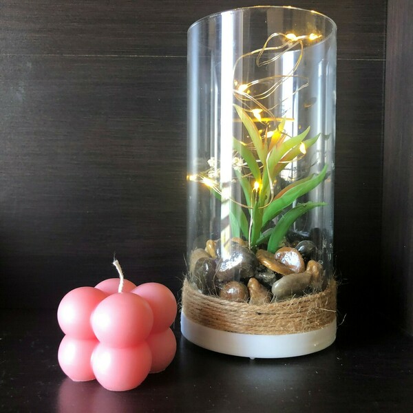 Mini bubble cube από φυτικό κερί, 40 γρ. - αρωματικά κεριά - 2
