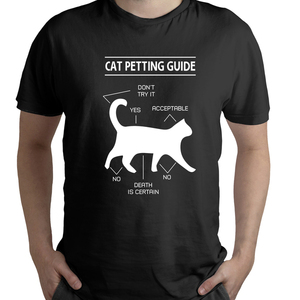 Ανδρικό T-shirt Cat Petting Guide