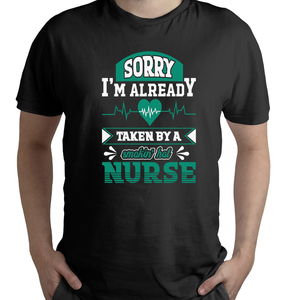 Ανδρικό T-shirt "Taken By A Nurse"