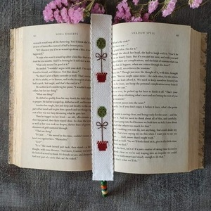 Σελιδοδείκτης κεντημένος στο χέρι με σχέδιο ‘ πεταλουδες ‘ - κεντητά, σελιδοδείκτες - 5