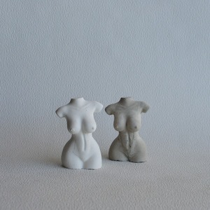 Διακοσμητικό γυναικείο σώμα με καμπύλες από τσιμέντο γκρι 9.5cm | Concrete Decor - τσιμέντο, διακοσμητικά - 5