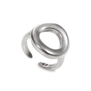 Δαχτυλίδι κύκλος από ορείχαλκο επαργυρωμένο - ορείχαλκος, επάργυρα, γεωμετρικά σχέδια, αυξομειούμενα, φθηνά