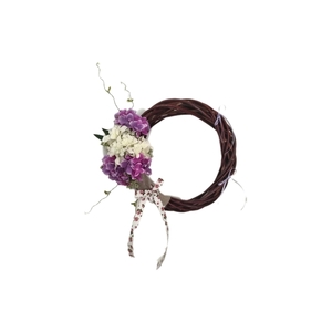 Χειροποίητο Ανοιξιάτικο στεφάνι με ορτανσιες 30cm - στεφάνια, χειροποίητα, ανοιξιάτικα λουλούδια