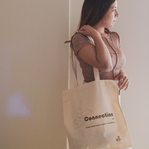Tote Bag Connection Organic Cotton - ύφασμα, ώμου, all day, tote, πάνινες τσάντες