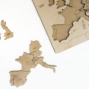 Χάρτης της Eυρώπης ξύλινο puzzle - 36 pcs - ξύλινα παιχνίδια - 2