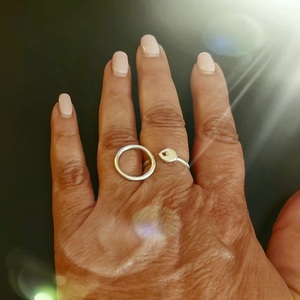 Ασημένιο δαχτυλίδι 925 "orio" λεπτό- νούμερο 19 - ασήμι 925, γεωμετρικά σχέδια, βεράκια, σταθερά - 4